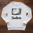 Santeria Bruja Book Raglan Sleeve Sweatshirt Heather Mustard