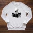 Skeleton Reading Book Bookworm Reader Bookish Halloween Raglan Sleeve Sweatshirt Heather Mustard Skeleton Reading Book Bookworm Reader Bookish Halloween Raglan Sleeve Sweatshirt Heather Mustard