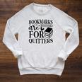 Smut Reader Reading Gift For Book Nerds Bookworms Raglan Sleeve Sweatshirt Heather Mustard