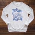 Tired Moms Book Club Coffee Mother's Day Bookish Booktrovert Raglan Sleeve Sweatshirt Heather Mustard