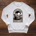 Tired Moms Book Club Raglan Sleeve Sweatshirt Heather Mustard