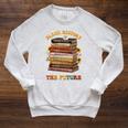 History Month Black Books African American Teachers Raglan Sleeve Sweatshirt Heather Mustard