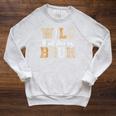 Wild About Reading Kid Love Wild Animal Books Back To School Raglan Sleeve Sweatshirt Heather Mustard