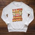 Women's Lift So I Can Carry More Books Reading Lovers Workout Raglan Sleeve Sweatshirt Heather Mustard