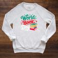 World Book Day 2026 Costume Girls Boys Books Lover Women Men Raglan Sleeve Sweatshirt Heather Mustard World Book Day 2026 Costume Girls Boys Books Lover Women Men Raglan Sleeve Sweatshirt Heather Mustard