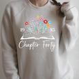 1985 Chapter Forty 40th Birthday Books Themed 40 Year Old Raglan Sleeve Sweatshirt Heather Forest