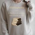 Abibliophobia Definition Book Lover Premium Tri-Blend Raglan Sleeve Sweatshirt Heather Forest