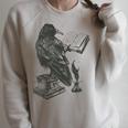 Bird Raven Book Lovers Men Women Graphic Tshirt Raglan Sleeve Sweatshirt Heather Forest