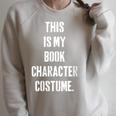 This Is My Book Character Costume For Book Lovers Raglan Sleeve Sweatshirt Heather Forest