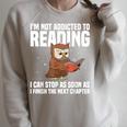Book Reader Art For Men Women Bookish Book Nerd Lover Raglan Sleeve Sweatshirt Heather Forest