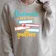 Book Reading Bookmarks Are For Quitters Raglan Sleeve Sweatshirt Heather Forest