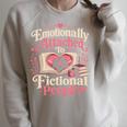 Book Reading Joke Humor Raglan Sleeve Sweatshirt Heather Forest