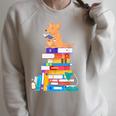 Book Reading Kangaroo Tea Coffee Kawaii Bookworm Raglan Sleeve Sweatshirt Heather Forest
