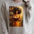Bookish Melanin Afro Girl Reading Book Bookstore Woman Raglan Sleeve Sweatshirt Heather Forest Bookish Melanin Afro Girl Reading Book Bookstore Woman Raglan Sleeve Sweatshirt Heather Forest