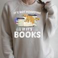 Bookworm Librarian Hoarder Cat Book Reading Hoarding Raglan Sleeve Sweatshirt Heather Forest