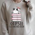 Bookworm Quote Oops I Got Another Book Raglan Sleeve Sweatshirt Heather Forest