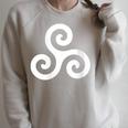 Celtic Knot Book Of Kells Occult Pagan Paganism Raglan Sleeve Sweatshirt Heather Forest