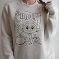 Coloring Book Style Blank Shirt Halloween Boo Kitty Cat Men Women Kids Raglan Sleeve Sweatshirt Heather Forest Coloring Book Style Blank Shirt Halloween Boo Kitty Cat Men Women Kids Raglan Sleeve Sweatshirt Heather Forest