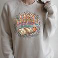 Cozy Reading Habit Daily Book Lover Lifestyle Raglan Sleeve Sweatshirt Heather Forest