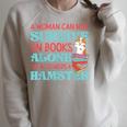 Cute Hamster Reading Book A Woman Can Not Survive On Books Raglan Sleeve Sweatshirt Heather Forest Cute Hamster Reading Book A Woman Can Not Survive On Books Raglan Sleeve Sweatshirt Heather Forest