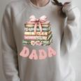 Dada Book First Chapter Birthday Family Matching Party Performance Raglan Sleeve Sweatshirt Heather Forest