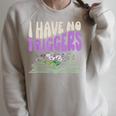 Dark Romance Shirt Women Smutt Book Merch I Have No Triggers Raglan Sleeve Sweatshirt Heather Forest Dark Romance Shirt Women Smutt Book Merch I Have No Triggers Raglan Sleeve Sweatshirt Heather Forest