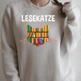 Die Tut Nix Die Will Nur Books Reading Reading Cat Men Women Kids Raglan Sleeve Sweatshirt Heather Forest