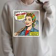 Dirty Hoes Garden Society Comic Book Style Women Raglan Sleeve Sweatshirt Heather Forest