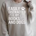 Dog Owner Bookworm Easily Distracted By Books And Dogs Raglan Sleeve Sweatshirt Heather Forest Dog Owner Bookworm Easily Distracted By Books And Dogs Raglan Sleeve Sweatshirt Heather Forest
