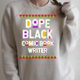 Dope Comic Book Writer African American Job Proud Raglan Sleeve Sweatshirt Heather Forest