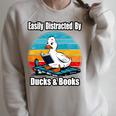 Ducks Books Lover Easily Distracted By Ducks & Books Raglan Sleeve Sweatshirt Heather Forest Ducks Books Lover Easily Distracted By Ducks & Books Raglan Sleeve Sweatshirt Heather Forest