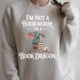 Fantasy Book Club Fun Quote Novelty Romance Reader Raglan Sleeve Sweatshirt Heather Forest