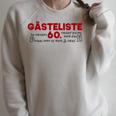 Guest List 60th Guest List Guest Book 60th Birthday Woman Man Raglan Sleeve Sweatshirt Heather Forest