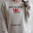 Guest List Finally 18 Guest Book 18th Birthday Boy Girl Raglan Sleeve Sweatshirt Heather Forest