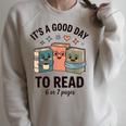 It's a Good Day To Read For Book Lovers Vibes Raglan Sleeve Sweatshirt Heather Forest It's a Good Day To Read For Book Lovers Vibes Raglan Sleeve Sweatshirt Heather Forest
