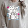 It's Good Day To Read A Book Raglan Sleeve Sweatshirt Heather Forest
