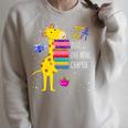 Just One More Chapter Cute Giraffe Book Reading Nerd Raglan Sleeve Sweatshirt Heather Forest