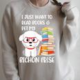 I Just Want To Read Books And Pet My Bichon Frise Dog Raglan Sleeve Sweatshirt Heather Forest I Just Want To Read Books And Pet My Bichon Frise Dog Raglan Sleeve Sweatshirt Heather Forest