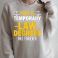 Law School Graduation Decoration Books Law Students Raglan Sleeve Sweatshirt Heather Forest