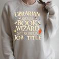Library For Men Women Book Reading Lovers Raglan Sleeve Sweatshirt Heather Forest