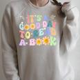 Library Reading Lovers It's Good Day To Read Book Raglan Sleeve Sweatshirt Heather Forest