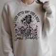 I Look Better Bent Over A Book Smut Reader Skeleton Women Raglan Sleeve Sweatshirt Heather Forest