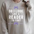 Look Like A Reader Video Gamer Non Reader Anti Book Raglan Sleeve Sweatshirt Heather Forest