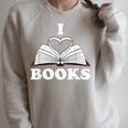 I Love Books Shirt Raglan Sleeve Sweatshirt Heather Forest I Love Books Shirt Raglan Sleeve Sweatshirt Heather Forest