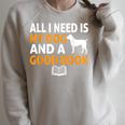 i Love Reading Apparel All i Need Is My Dog And a Good Book For Men Women Raglan Sleeve Sweatshirt Heather Forest