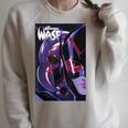 Marvel Comixology Wasp The Attack Of AIM Comic Book Cover Raglan Sleeve Sweatshirt Heather Forest