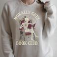 Morally Grey Book Club Skeleton Romantasy Reader Raglan Sleeve Sweatshirt Heather Forest Morally Grey Book Club Skeleton Romantasy Reader Raglan Sleeve Sweatshirt Heather Forest