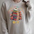 How Many Nights Reading Meme 6 7 Cozy Book Lover Raglan Sleeve Sweatshirt Heather Forest