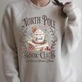 North Pole Readers Club Bookish Xmas Santa Book Reading Raglan Sleeve Sweatshirt Heather Forest North Pole Readers Club Bookish Xmas Santa Book Reading Raglan Sleeve Sweatshirt Heather Forest
