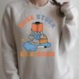 Nose Stuck In A Book Book Lover Raglan Sleeve Sweatshirt Heather Forest